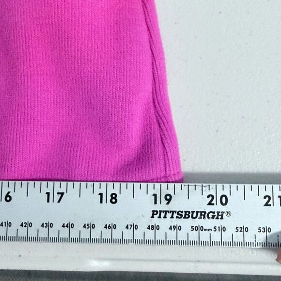 Tommy Bahama French Kiss Vest Womens‎ M Pink Ribbed Pockets Jeavy Knit - Picture 9 of 10